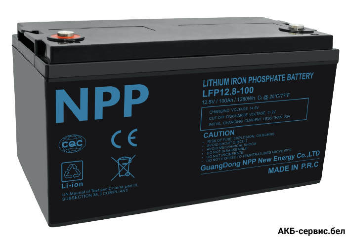 NPP LiFePO4 12.8 V, 100 Ah