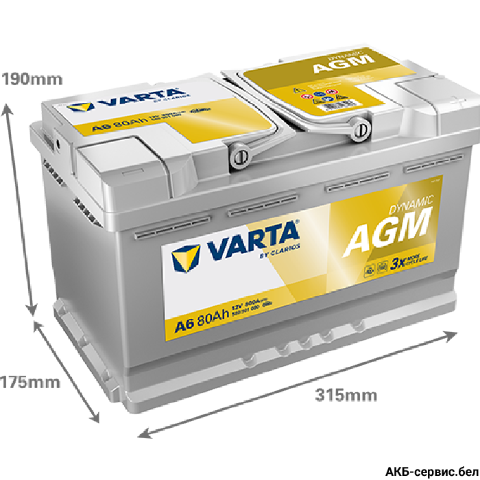 VARTA Dynamic AGM A6