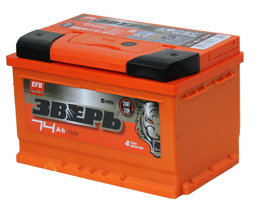 АкТех Зверь EFB 6СТ-74 Евро низкий