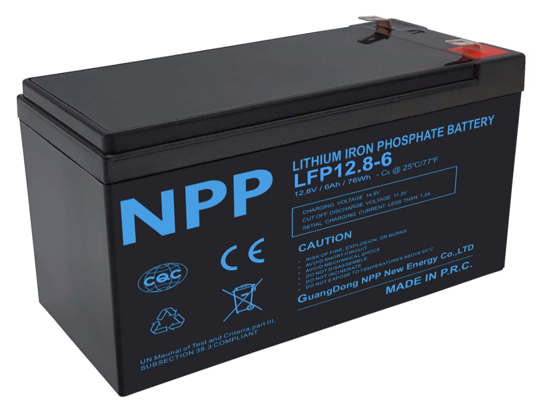 NPP LiFePO4 12.8 V, 6 Ah